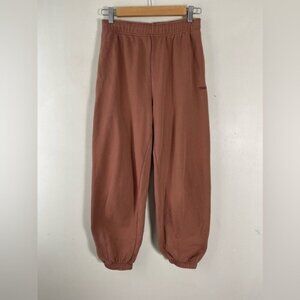 Aritzia Tna Terry Fleece Mega Sweatpant in brown size 2XS Cozy soft loungewear